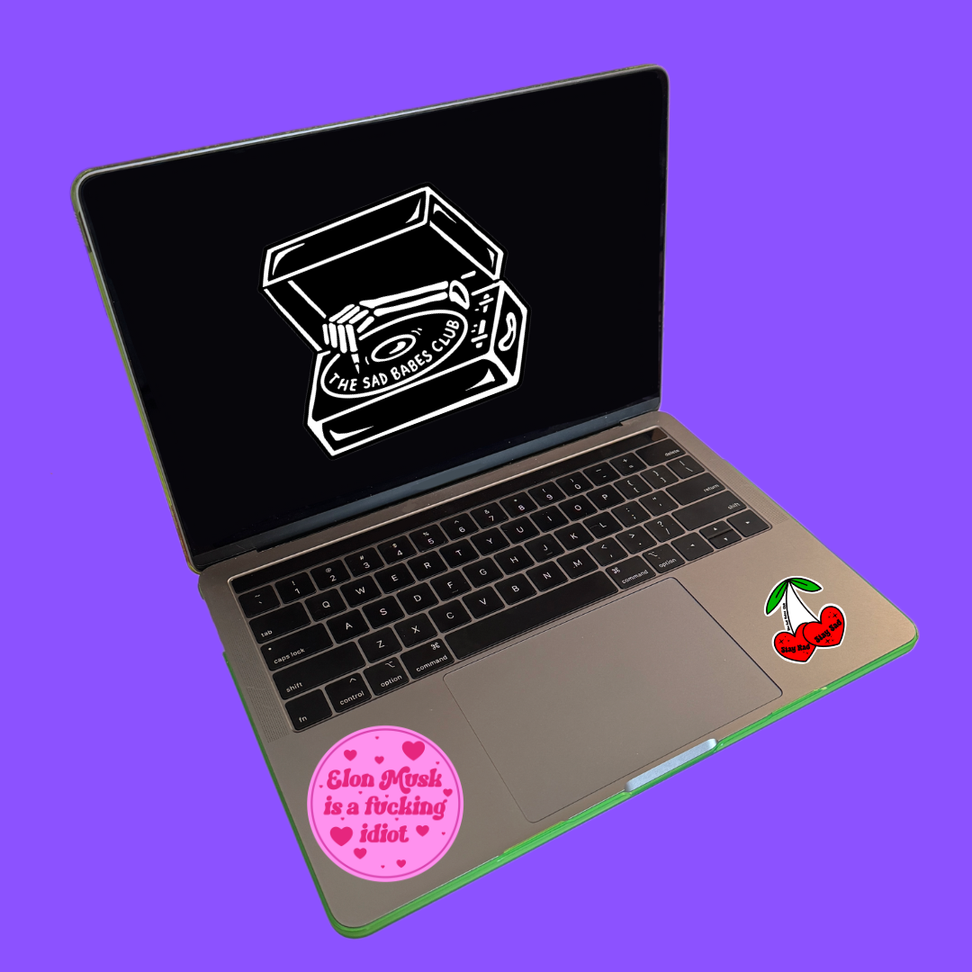 Elon Musk idiot sticker