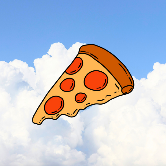 Pizza print 4.72” x 4.72” - Unique pop art wall decor for food lovers