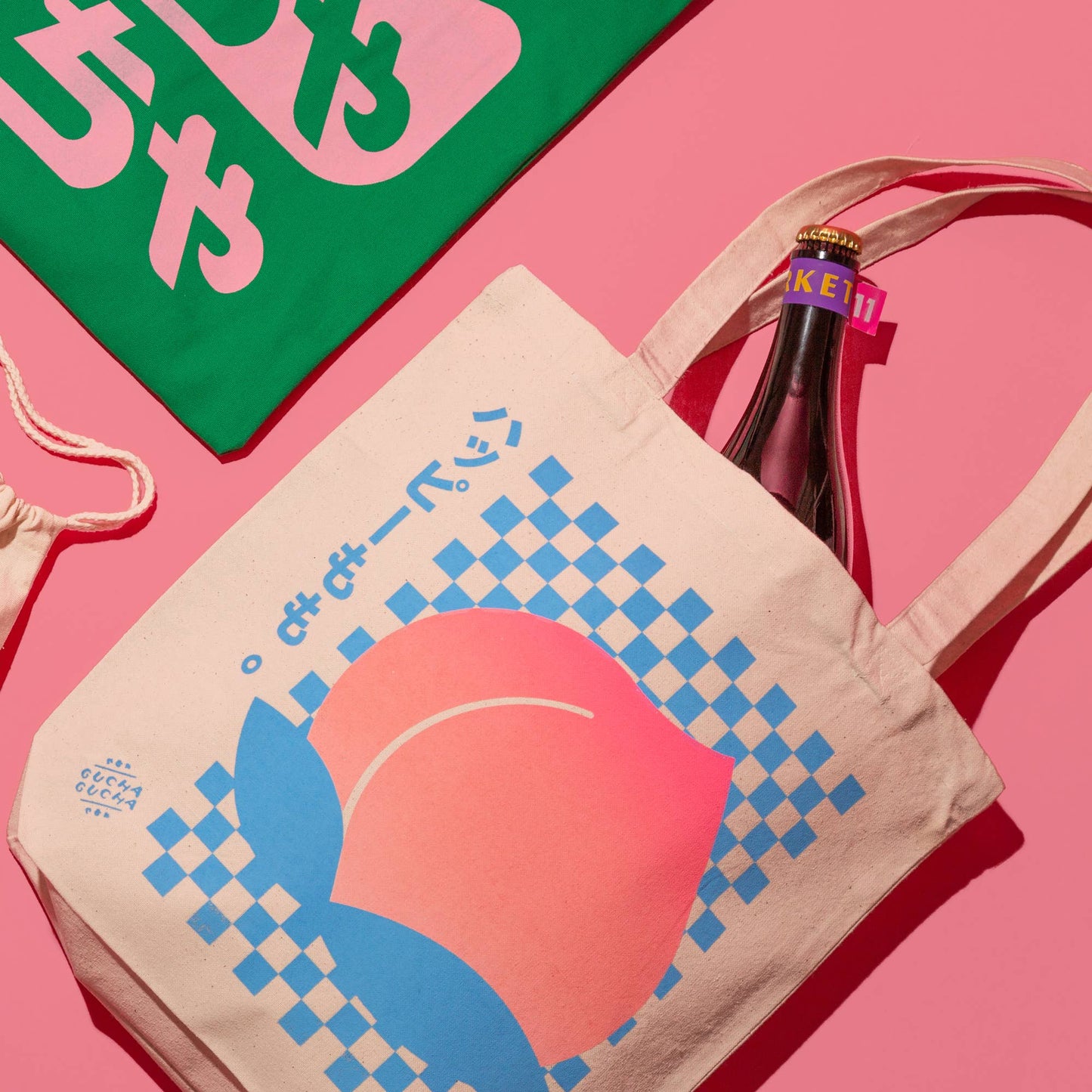 Happy Peach Tote Bag