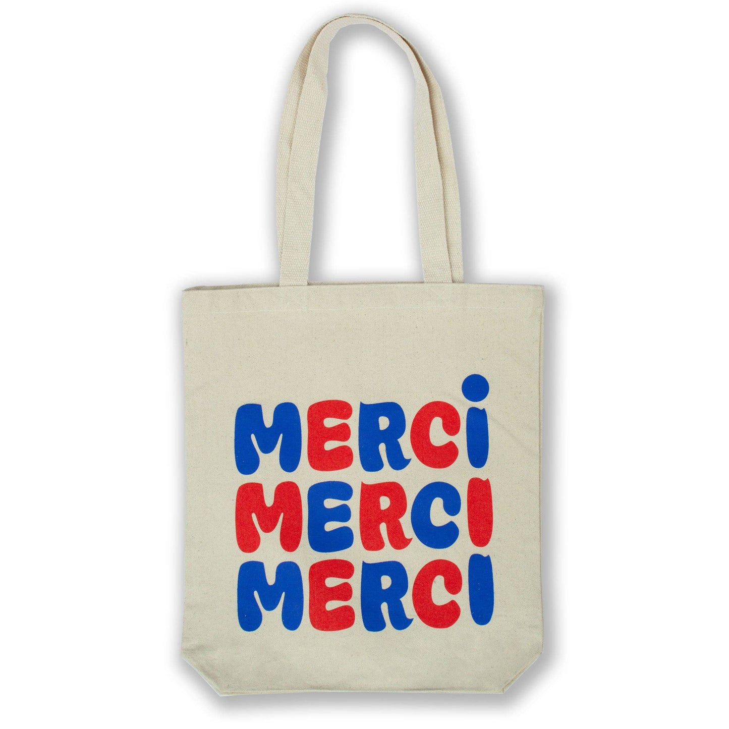 Merci Merci Merci Tote Bag - French-inspired canvas bag for daily use