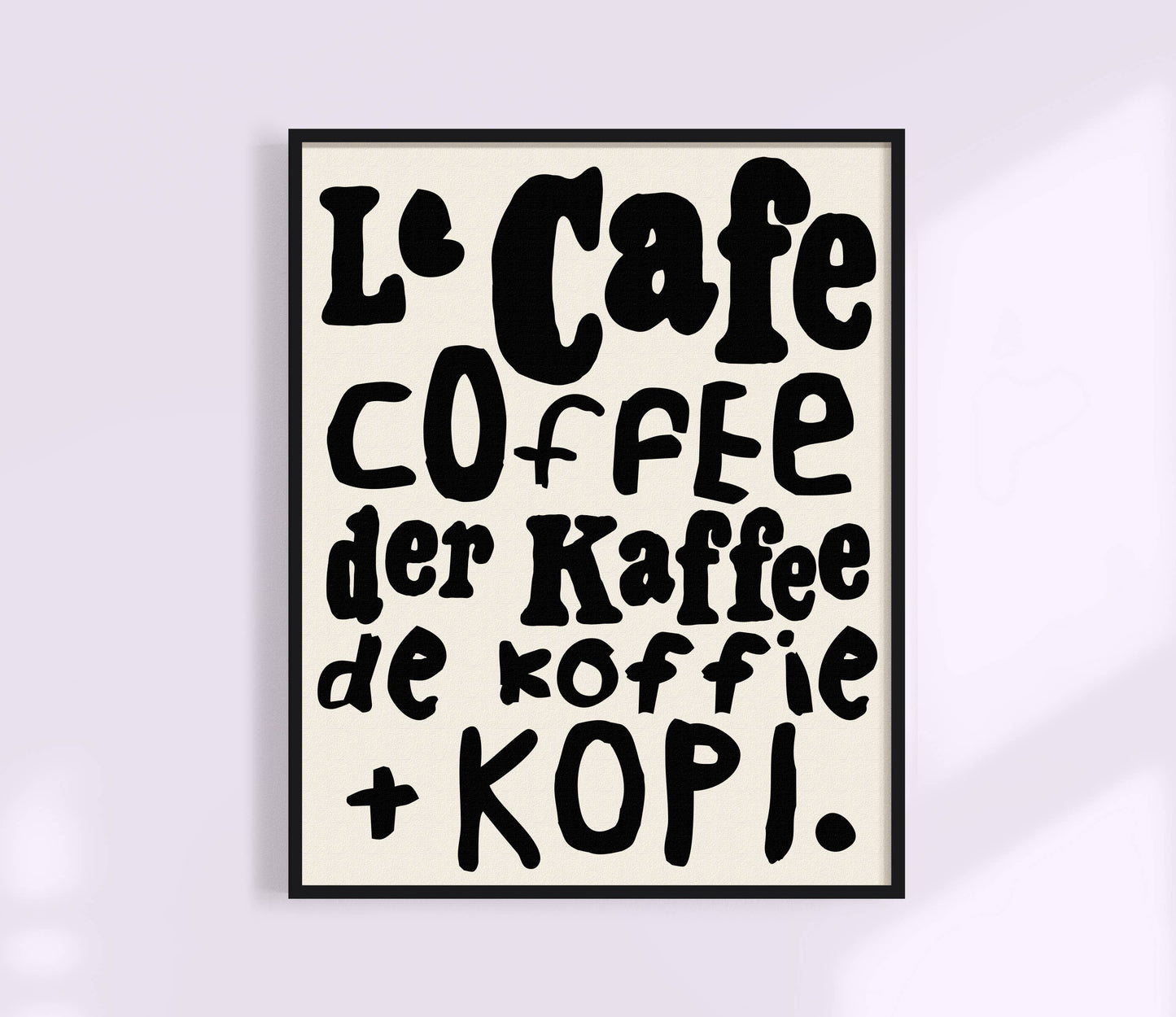 Le Cafe Coffee Print