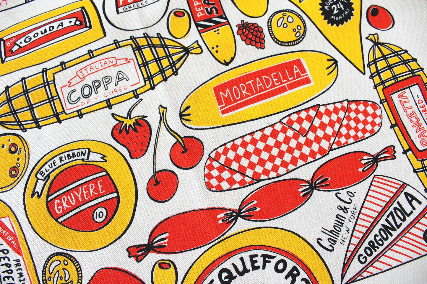 Meats & Cheeses Tote Bag