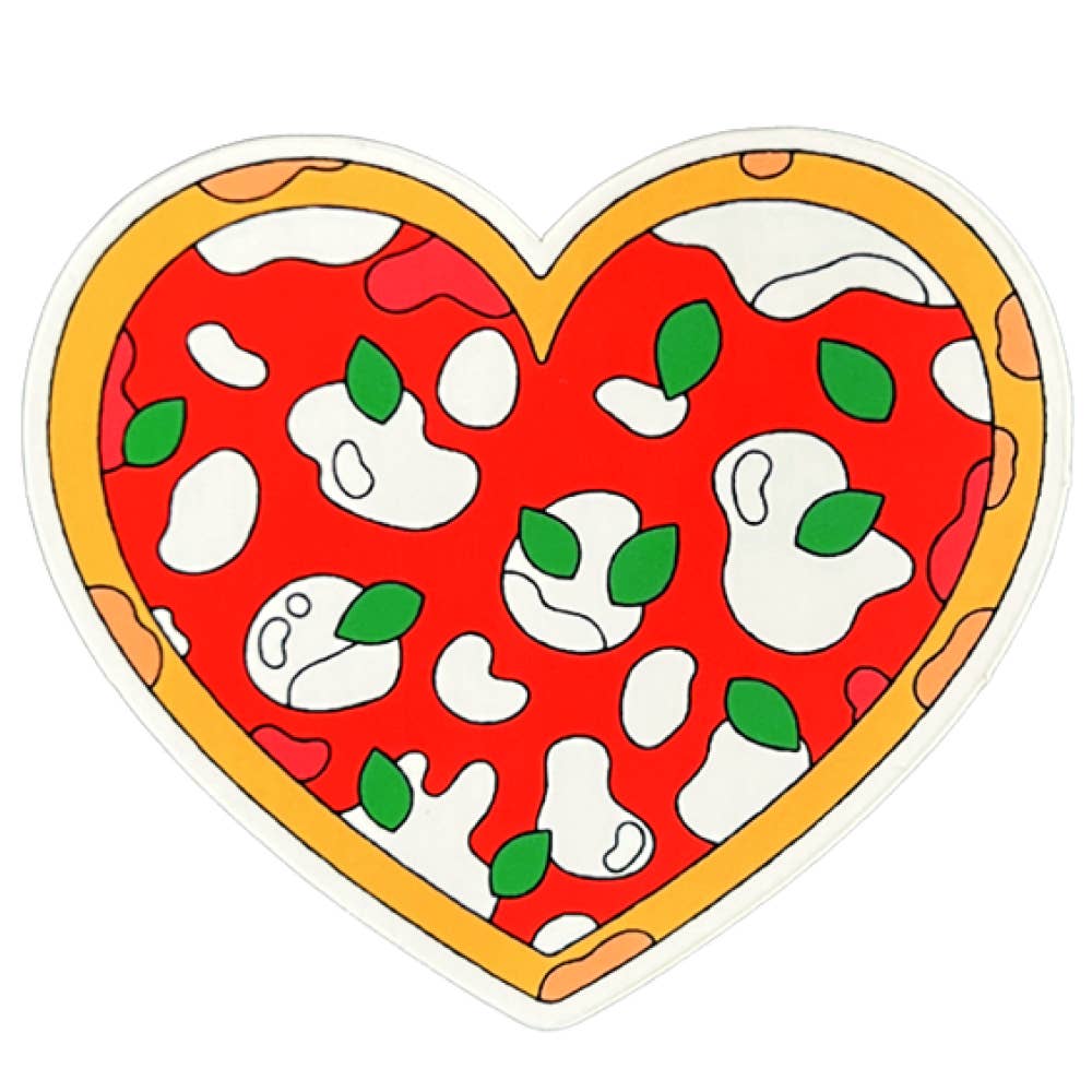 Pizza Heart Sticker