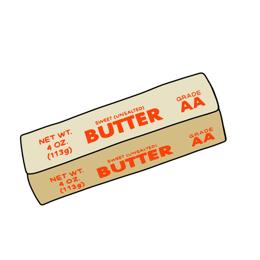 3 inch weatherproof butter sticker from Happy Happy Joy Joy
