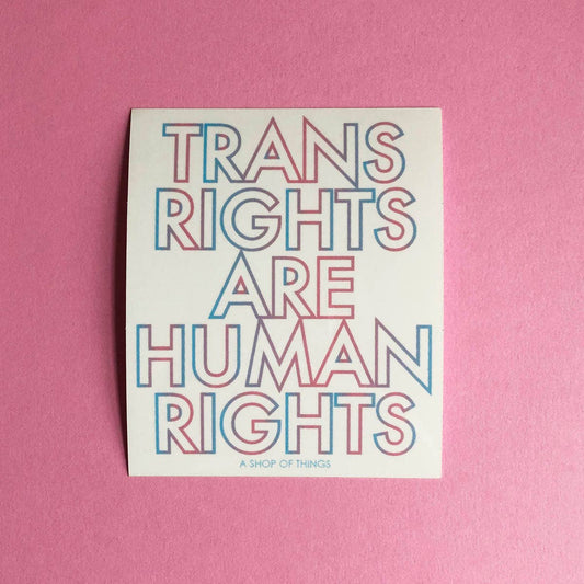 Trans rights sticker