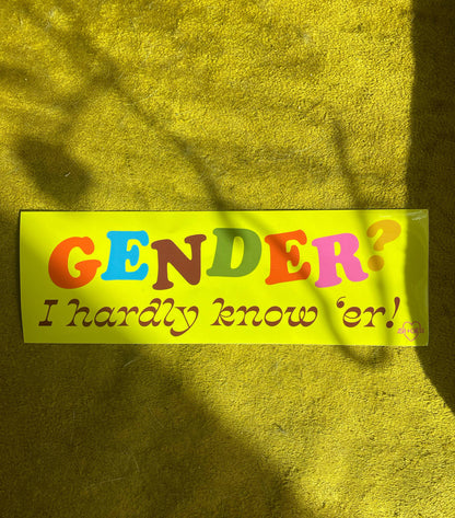 Gender Bumper Sticker