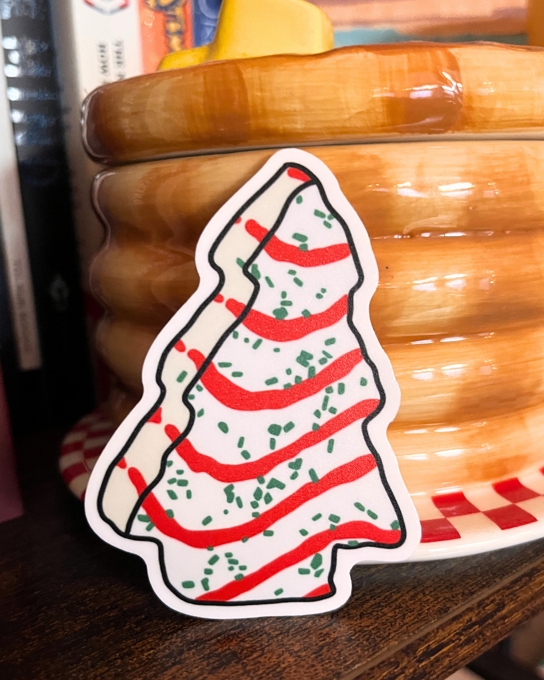 Christmas Tree Cake Sticker