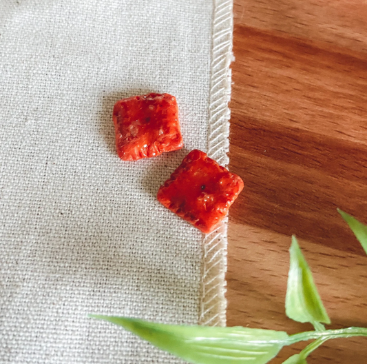 Cheez-It Stud Earrings