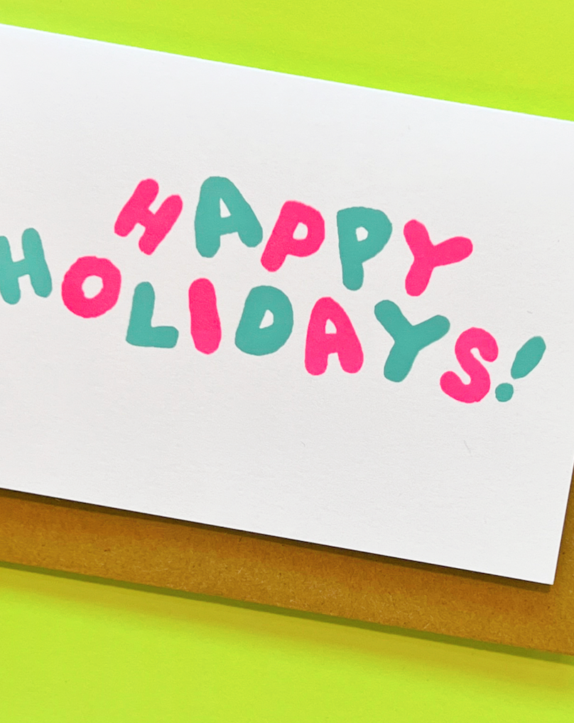 HAPPY HOLIDAYS NOTECARD BOX OF 6