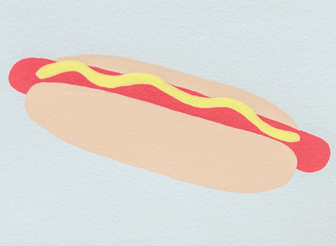 HOT DOG GREETING CARD