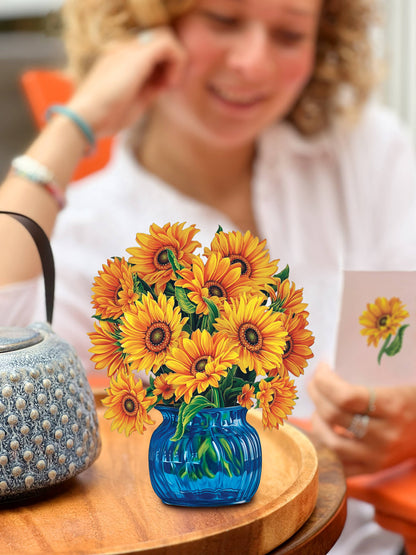 Mini Sunflowers Pop-Up Greeting Card