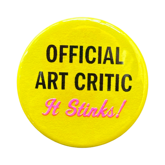 Official Art Critic Button