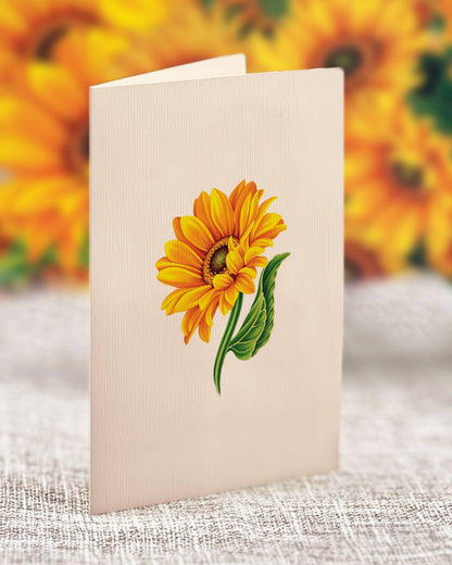 Mini Sunflowers Pop-Up Greeting Card