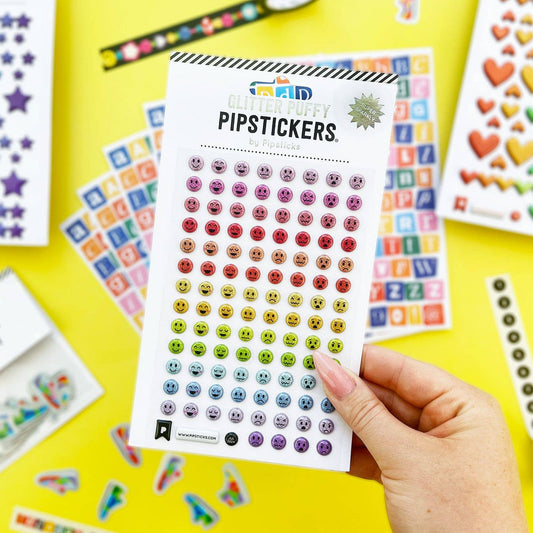 Puffy Emoji Rainbow Stickers