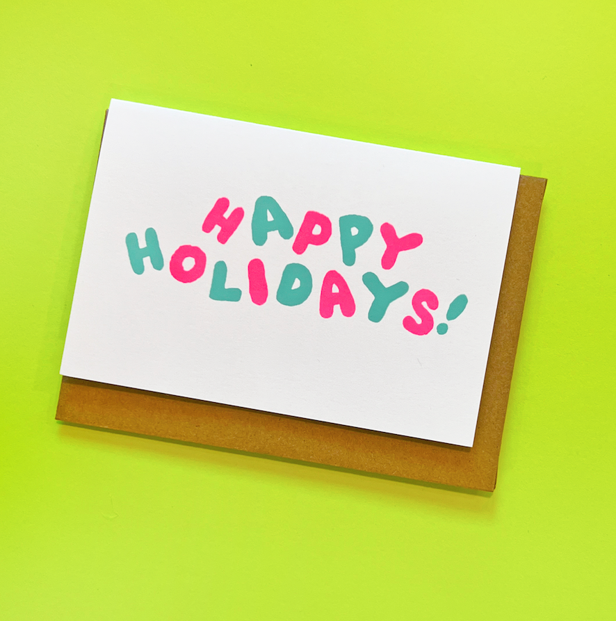 HAPPY HOLIDAYS NOTECARD BOX OF 6