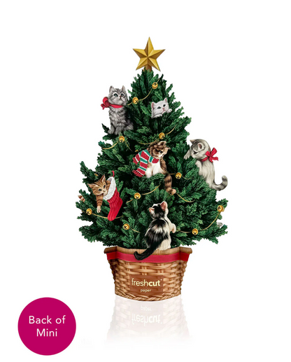 Mini Meowy Christmas Tree Pop-Up Card