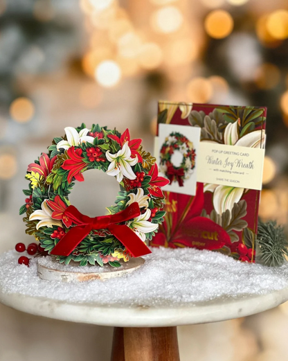 Mini Winter Joy Wreath Pop-Up Card