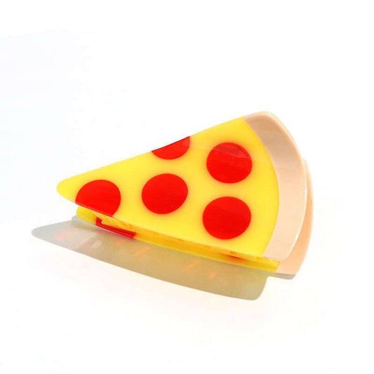 Large Pizza Hair Claw Clip