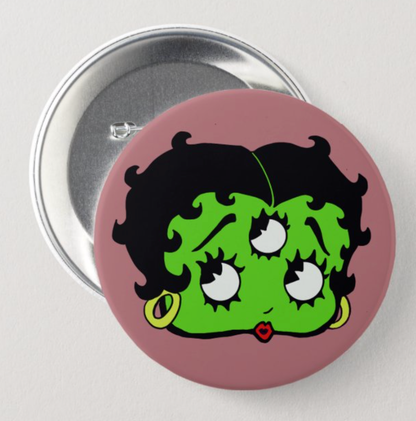 Betty Boop Alien Button