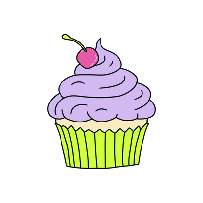 Cupcake Sticker