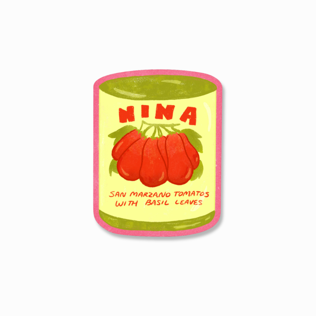 San Marzano Tomato Vinyl Sticker