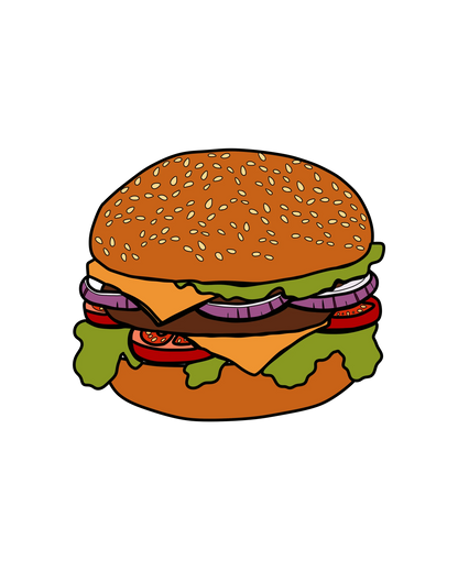 Cheeseburger Sticker