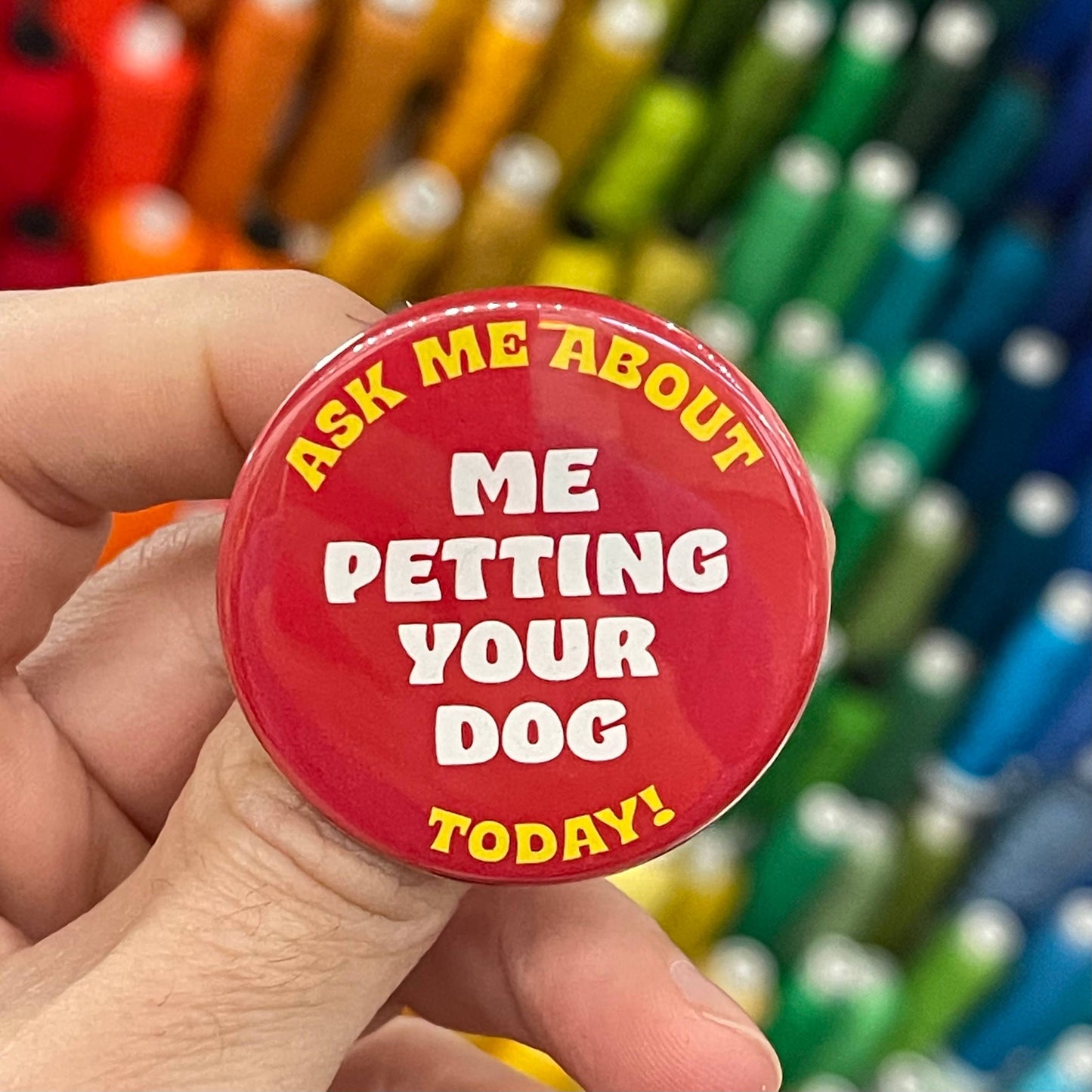 Petting Your Dog Button