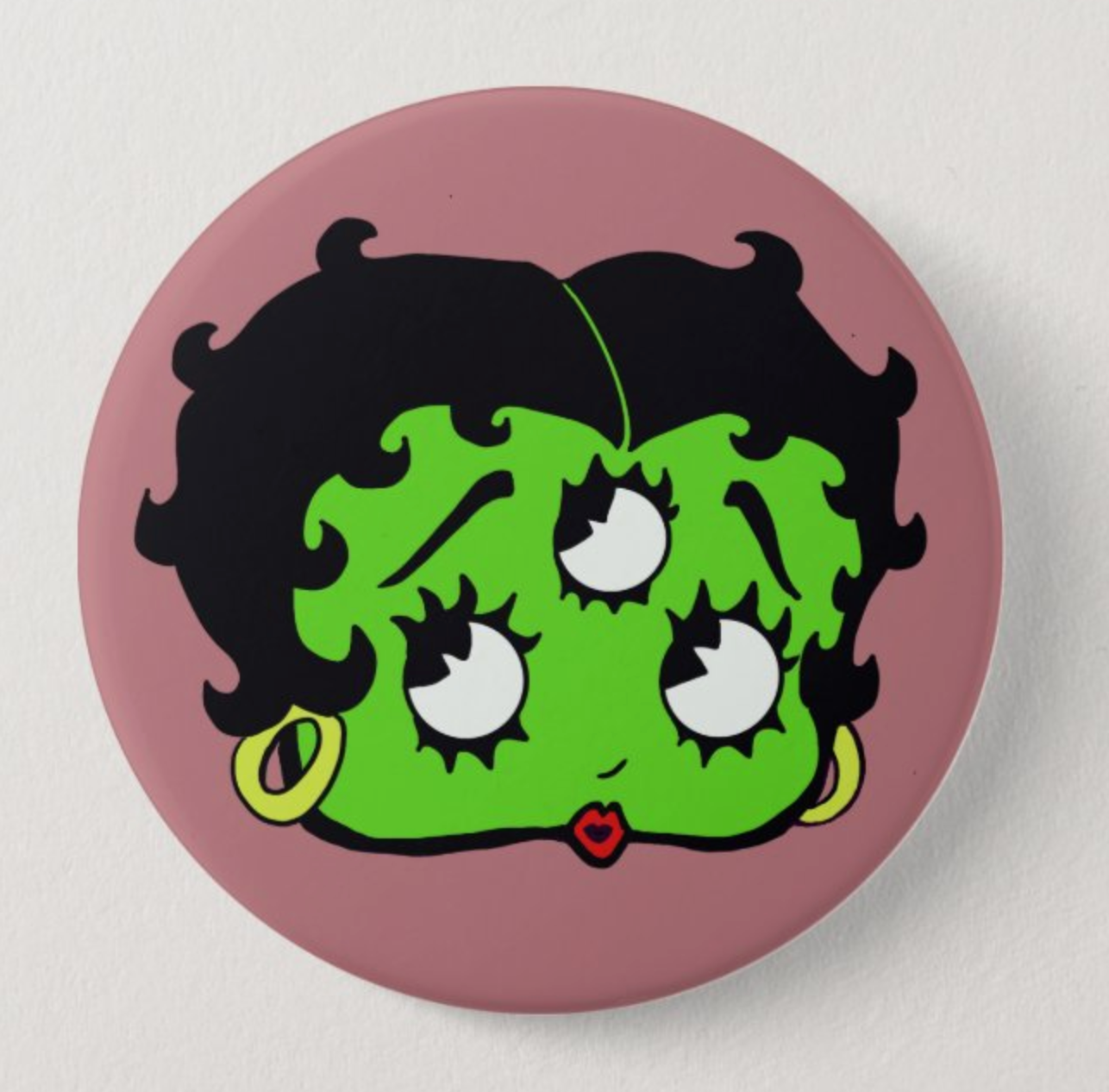 Betty Boop Alien Button