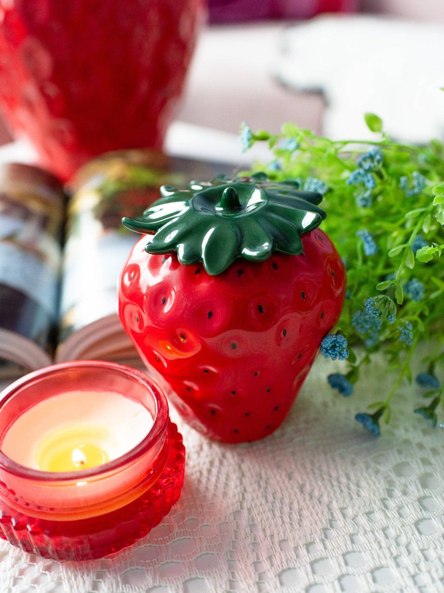 Strawberry Stash Jar