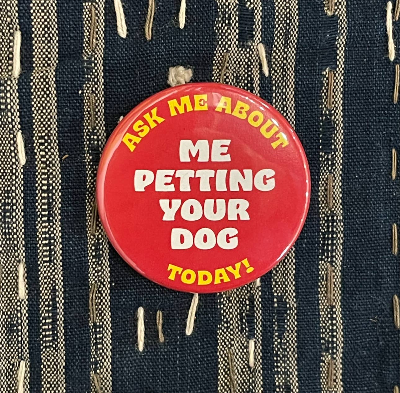 Petting Your Dog Button